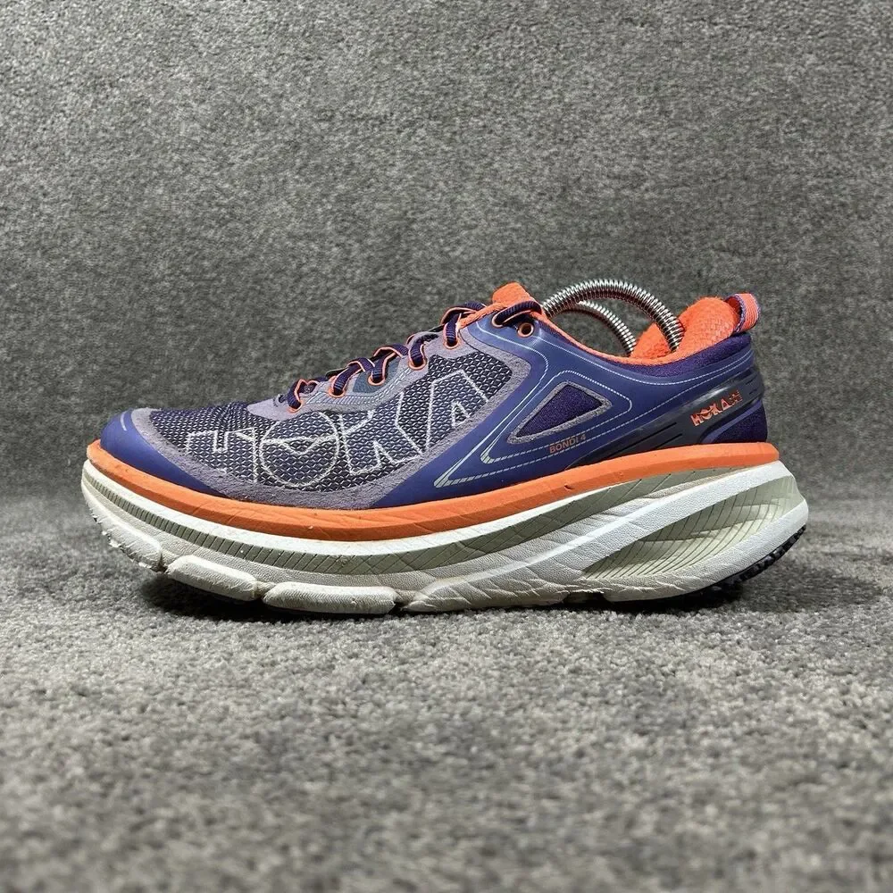 Hoka One One Bondi 4 1007862 CBNCR Women Size 10.5 Purple Running Shoes Used